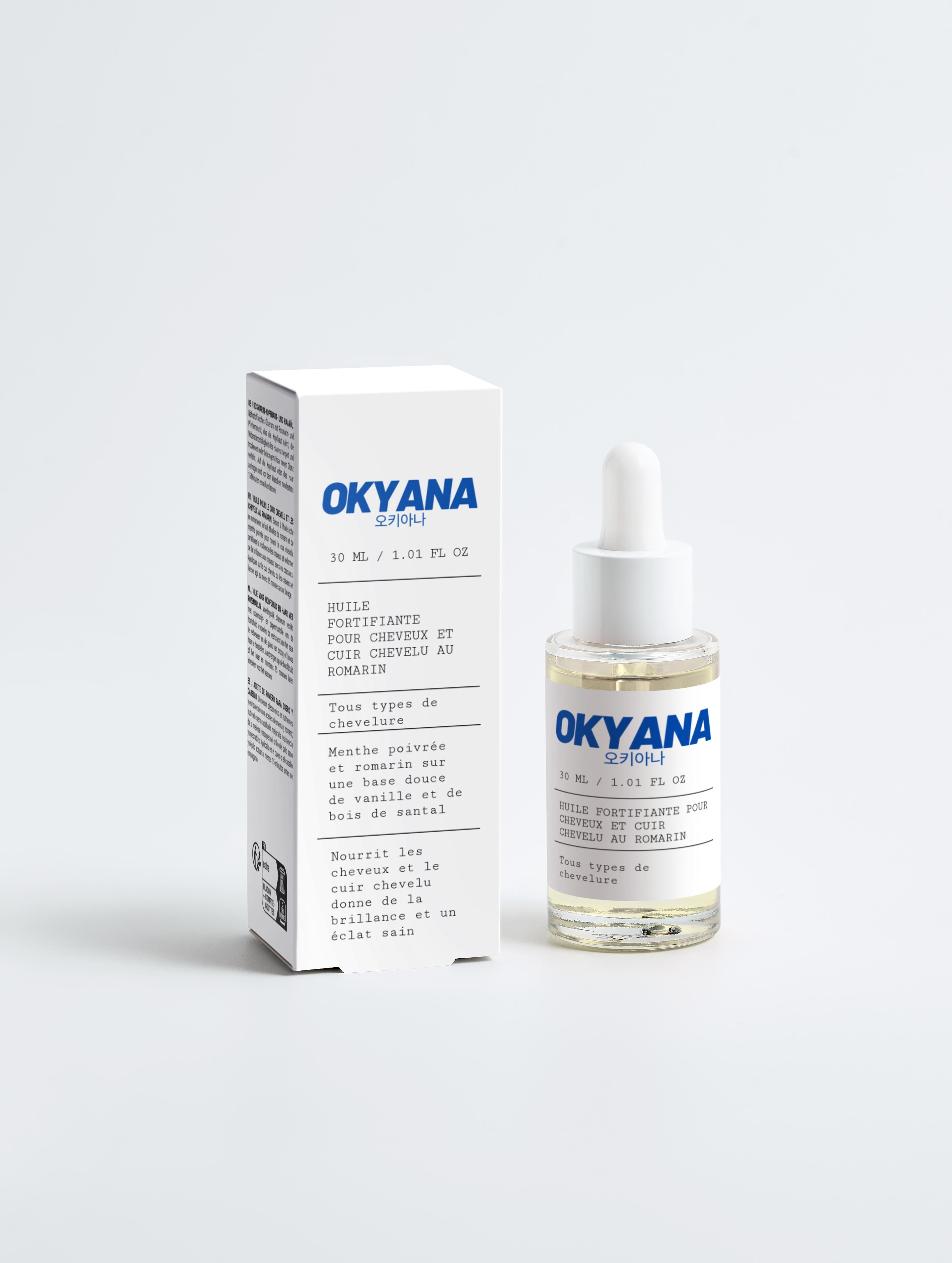 Huile fortifiante pour cheveux et cuir chevelu au romarin